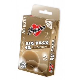 Ultra jemné a tenké kondómy - Pepino kondómy Ultra Sensitive - 12 ks