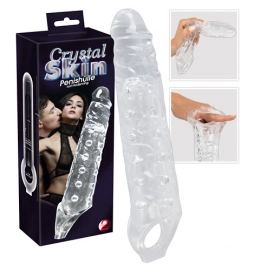 Návleky na penis - Crystal Skin Predlžujúci návlek na penis XXL