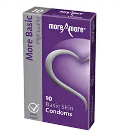 Štandardné kondómy - MoreAmore kondómy Basic Skin 10 ks