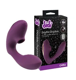 Tlakové stimulátory na klitoris - DIDI masturbátor pre ženy na bod G a klitoris 2v1 fialový