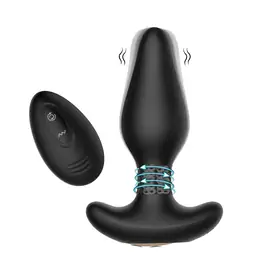 Vibračné análne kolíky - BOOM Carl vibračný análny kolík na diaľkové ovládanie čierny