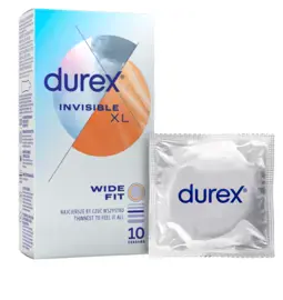 Ultra jemné a tenké kondómy - DUREX kondómy Invisible XL 10 ks