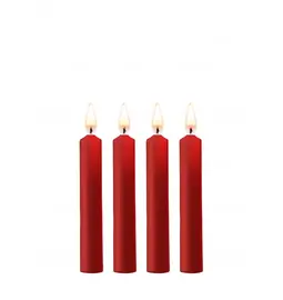 Sviečky - Ouch! SM sviečky 4 ks - červené