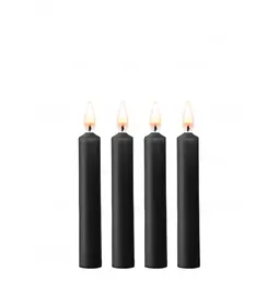 Sviečky - Ouch! SM sviečky 4 ks - čierne