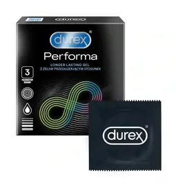Kondómy predlžujúce styk - Durex kondómy Performa 3 ks