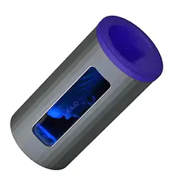 Vibračné masturbátory - LELO F1S V2 Gunmetal Blue masturbátor so sonickými vlnami