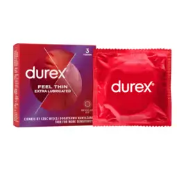 Kondómy s extra lubrikáciou - DUREX kondomy Feel Thin Fetherlite Elite Extra Lubricated 3ks