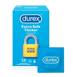 Extra bezpečné a zosilnené kondómy - DUREX kondomy Extra Safe Thicker 18 ks