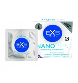 Ultra jemné a tenké kondómy - EXS Nano Thin kondómy 3 ks