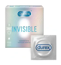 Ultra jemné a tenké kondómy - Durex Invisible kondómy 3 ks