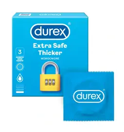 Extra bezpečné a zosilnené kondómy - Durex Extra Safe kondómy 3 ks
