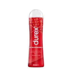 Lubrikačné gély s príchuťou alebo vôňou - Durex Strawberry lubrikačný gél 50 ml