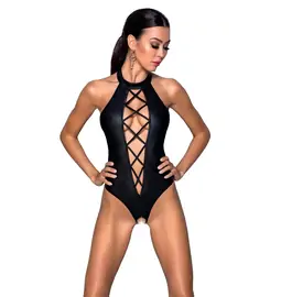 Erotické body a korzety - Passion Nancy body čierne - 5908305962489 - L/XL