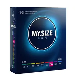 Extra veľké kondómy - My.Size Pro kondómy 64mm 3ks