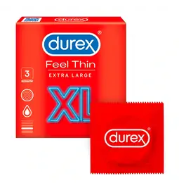 Ultra jemné a tenké kondómy - Durex Feel Thin XL kondómy 3 ks