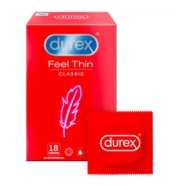 Ultra jemné a tenké kondómy - Durex Feel Thin Classic kondómy 18 ks