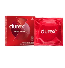Ultra jemné a tenké kondómy - Durex Feel Thin Classic kondómy 3 ks