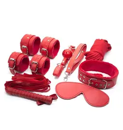 Tipy na darčeky na Valentína do 40 € - BASIC X Osemdielna BDSM sada červená