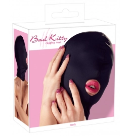 BDSM doplnky - Bad Kitty Maska s otvorom na ústa - matná