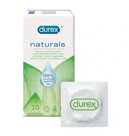 Špeciálne kondómy - Durex Naturals kondómy 10 ks