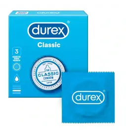 Štandardné kondómy - Durex Classic kondómy 3 ks