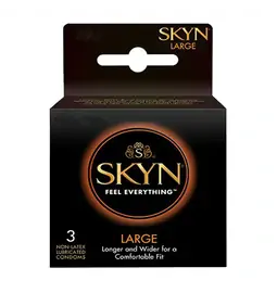 Kondómy bez latexu - SKYN kondómy Large 3 ks