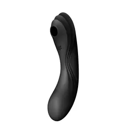 Tlakové stimulátory na klitoris - Satisfyer Curvy Trinity 4 vibrátor - čierny