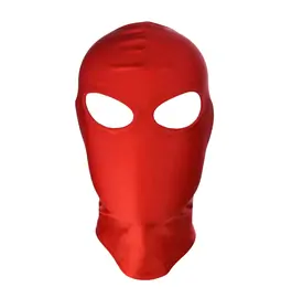 BDSM doplnky - BASIC X maska na tvár s otvormi na oči červená