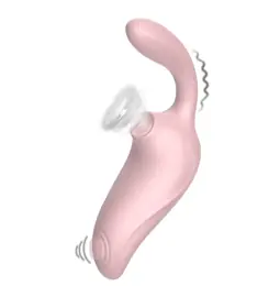 Tlakové stimulátory na klitoris - BASIC X Athena podtlakový stimulátor s vibráciami a poklepom ružový