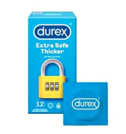Extra bezpečné a zosilnené kondómy - Durex Extra Safe kondómy 12 ks
