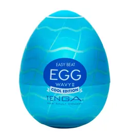 Masturbační vajíčka - Tenga Egg Wavy II Cool edition masturbátor