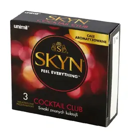 Kondómy bez latexu - SKYN kondómy Coctail Club 3 ks