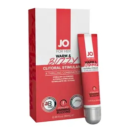 Stimulácia klitorisu a vagíny - JO For her Warm and Buzzy sérum na stimuláciu klitorisu 10 ml