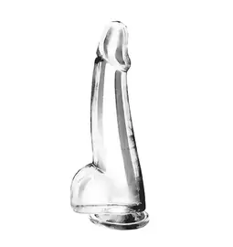 Dildá s prísavkou - BASIC X Cesar transparentný penis s prísavkou L