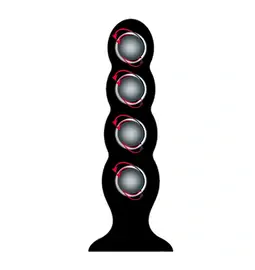 Nevibračné análne kolíky - BASIC X Quinn FourBall dildo s rotačnými guličkami vo vnútri