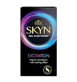 Kondómy bez latexu - SKYN kondómy Excitation 10 ks