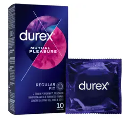Kondómy vrúbkované a s výstupkami - Durex Mutual Pleasure kondómy 10 ks
