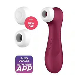 Tlakové stimulátory na klitoris - Satisfyer Pro 2 Generation 3 Bluetooth/App Stimulátor na klitoris - Wine Red