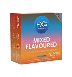 Kondómy s príchuťou - EXS Mixed Flavours pack Kondómy 48 ks