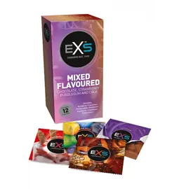 Kondómy s príchuťou - EXS Mixed Flavored Kondómy 12 ks