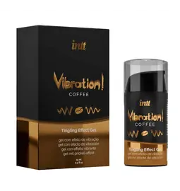Stimulácia klitorisu a vagíny - intt Vibration! Tingling effect gel - Coffee flavor 15 ml