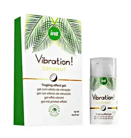 Stimulácia klitorisu a vagíny - intt Vibration! Tingling effect gél - Coconut 15 ml