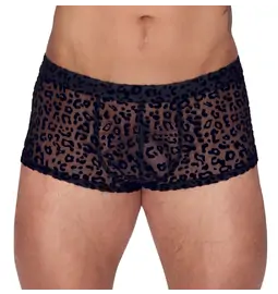 Erotická bielizeň pre mužov - NOIR Pánske boxerky vzor leopard - 21332531721 - L