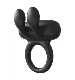Erekčné krúžky vibračné - RAMROD Vibračný erekčný krúžok rabbit - čierny