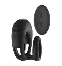 Erekčné krúžky vibračné - RAMROD Vibračný erekčný krúžok s diaľkovým ovládačom - čierny
