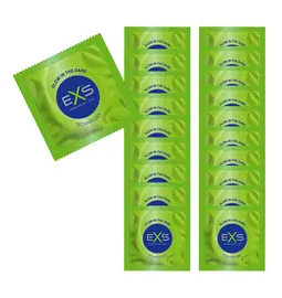 Svietiace kondómy - EXS Glow kondómy 20 ks