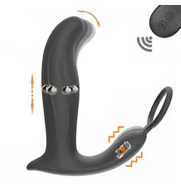 Masáž prostaty - BASIC X Jerry stimulátor prostaty na diaľkové ovládanie čierny