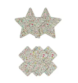 Erotické šperky - Pasties ozdoby na bradavky Star & Cross - 2 páry