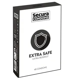 Extra bezpečné a zosilnené kondómy - Secura kondómy Extra Safe 48 ks