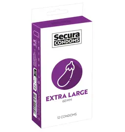Extra veľké kondómy - Secura kondómy Extra Large 12 ks